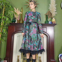 Load image into Gallery viewer, 1970s Whimsigoth Party Dress