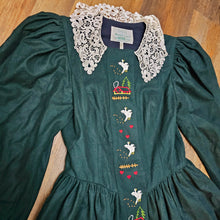 Load image into Gallery viewer, Vintage Wool Christmas Dress