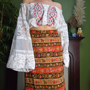 1970s Boho Maxi Skirt