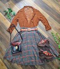 Load image into Gallery viewer, 1970s Plaid Pleated Skirt