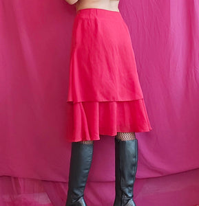 Y2K Layered Midi Skirt