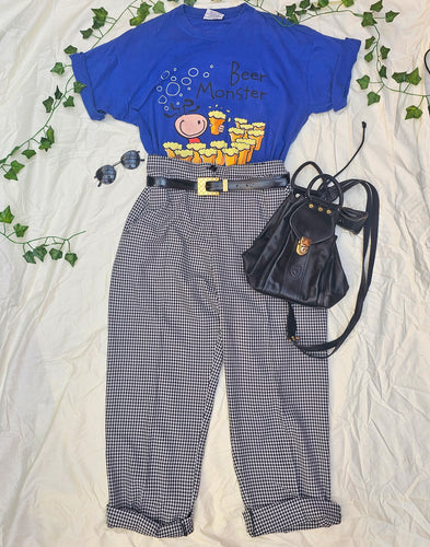 90s Gingham Trousers