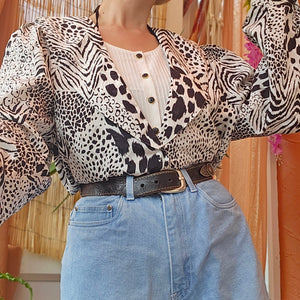80s Layered Blouse