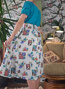 90s Cottage Core Midi Skirt