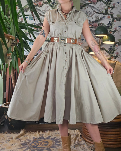 80s Safari Dress