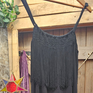 1970s Fringe Dress