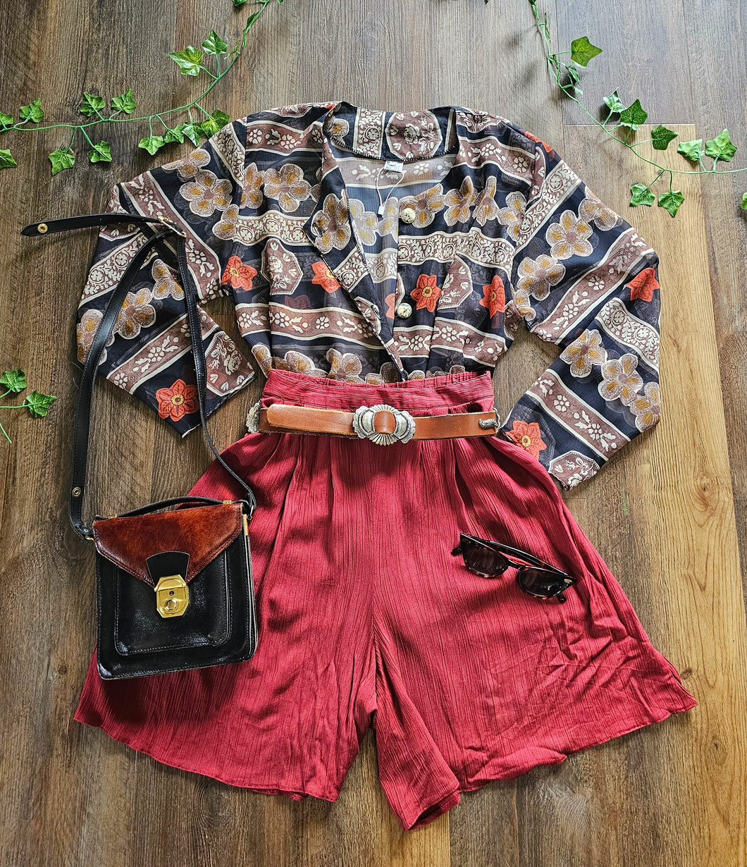 90s Terracotta High Waisted Shorts