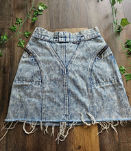 Load image into Gallery viewer, 90s Acid Denim Skirt