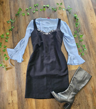 Load image into Gallery viewer, Y2K Milkmaid Pinafore Dress