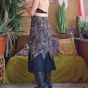 Vintage Paisley Whimsigoth Skirt