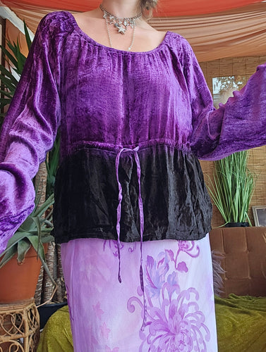 Y2K Velvet Whimsigoth Top