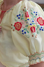 Load image into Gallery viewer, Vintage Hand Embroidered Hungarian Blouse