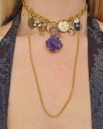 'Amethyst' Treasure Charm Choker