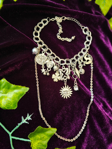 'Lucky Sun' Treasure Charm Choker