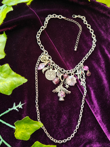 'Purple magic' Treasure Charm Choker