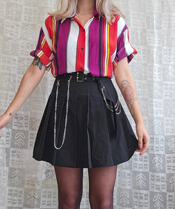 90s Pinstriped Blouse