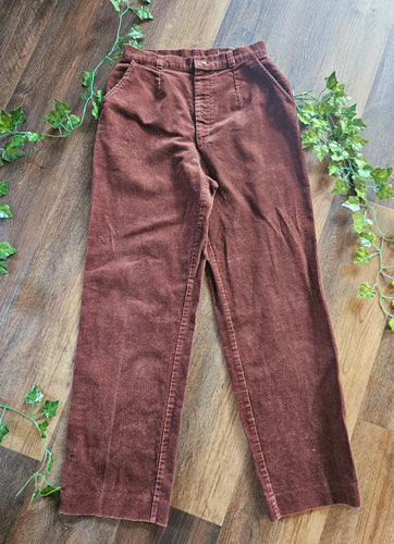 Vintage High Waisted Corduroy Trousers