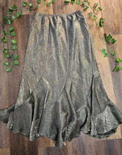 Load image into Gallery viewer, Vintage Olive Mermaid Midi Skirt