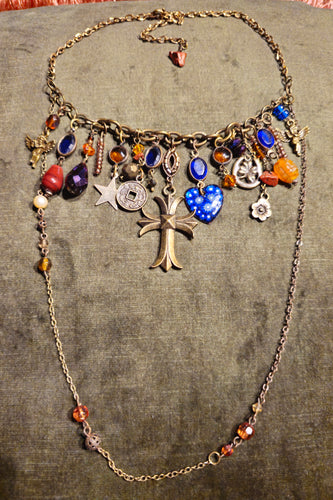 'Stained Glass' Treasure Charm Choker