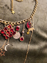 Load image into Gallery viewer, &#39;Ruby Moon&#39; Treasure Charm Choker