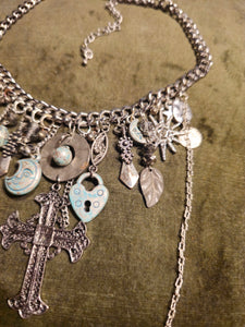 'Blue Moon' Treasure Charm Choker