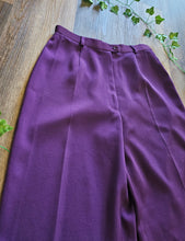 Load image into Gallery viewer, 90s Plum High Waisted Trousers