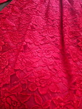 Load image into Gallery viewer, 1970s Red Lace Milkmaid Gown