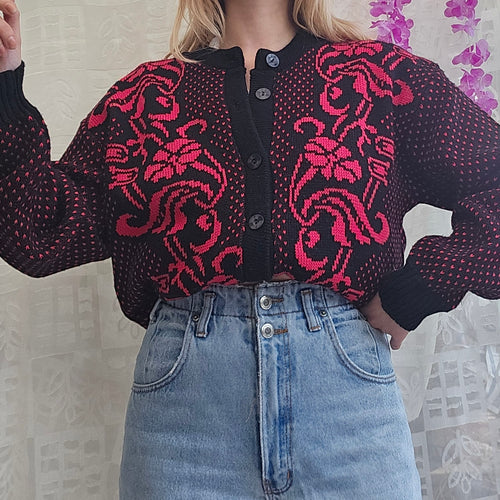 90s Dark Academia Cardigan