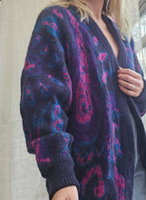 Load image into Gallery viewer, 80s Wool Whimsigoth Cardigan