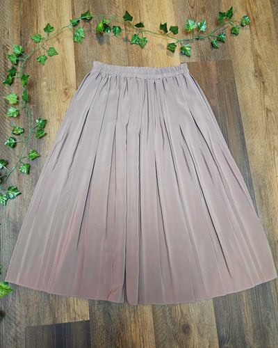 Cappuccino Pleated Skirt