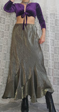 Load image into Gallery viewer, Vintage Olive Mermaid Midi Skirt