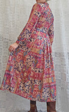 Load image into Gallery viewer, 80s Belted Midi Dress