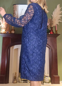 1970s Lace Winter Dress