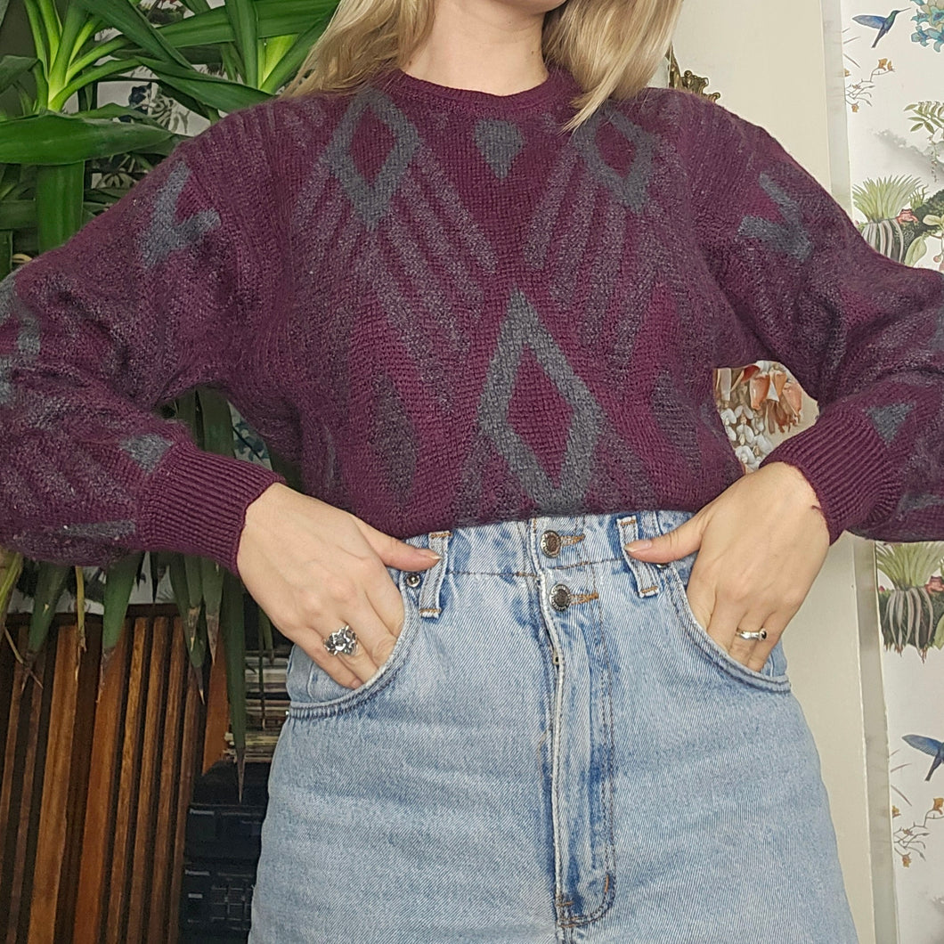 90s Dark Academia Jumper