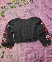 Load image into Gallery viewer, Y2K Embroidered Milkmaid Crop Tpp