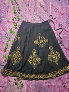 Y2K Beaded Whimsigoth Skirt