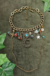 'Bronze Moon' Treasure Charm Choker