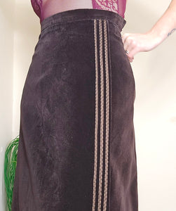 70s Velvet Maxi Skirt