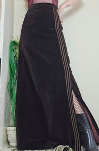 70s Velvet Maxi Skirt