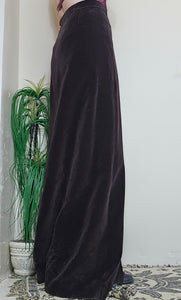 70s Velvet Maxi Skirt