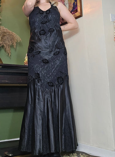 Y2K Whimsigoth Halterneck Gown