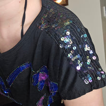 Load image into Gallery viewer, 80s Embellished Cropped Tshirt