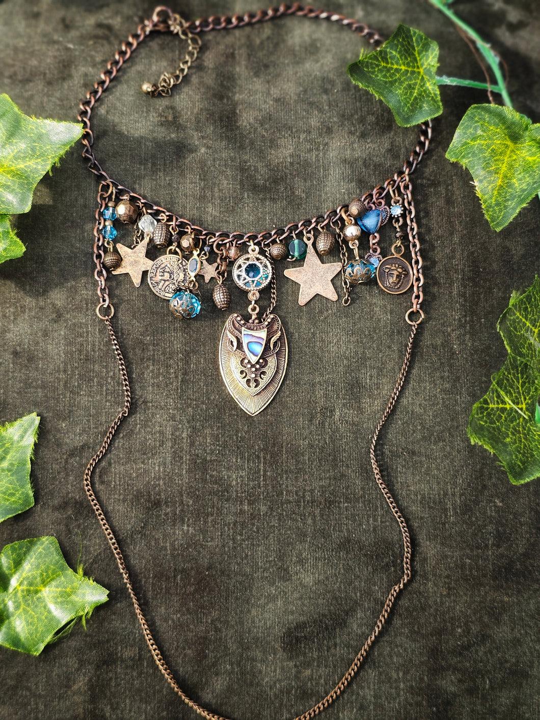 'Water' Treasure Charm Choker