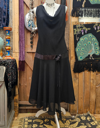 Y2K Cowl Neck Midi Dress