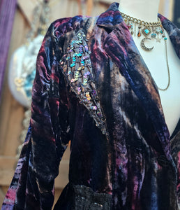 80s Purple Rain Velvet Blazer