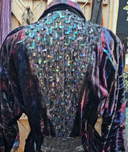 Load image into Gallery viewer, 80s Purple Rain Velvet Blazer