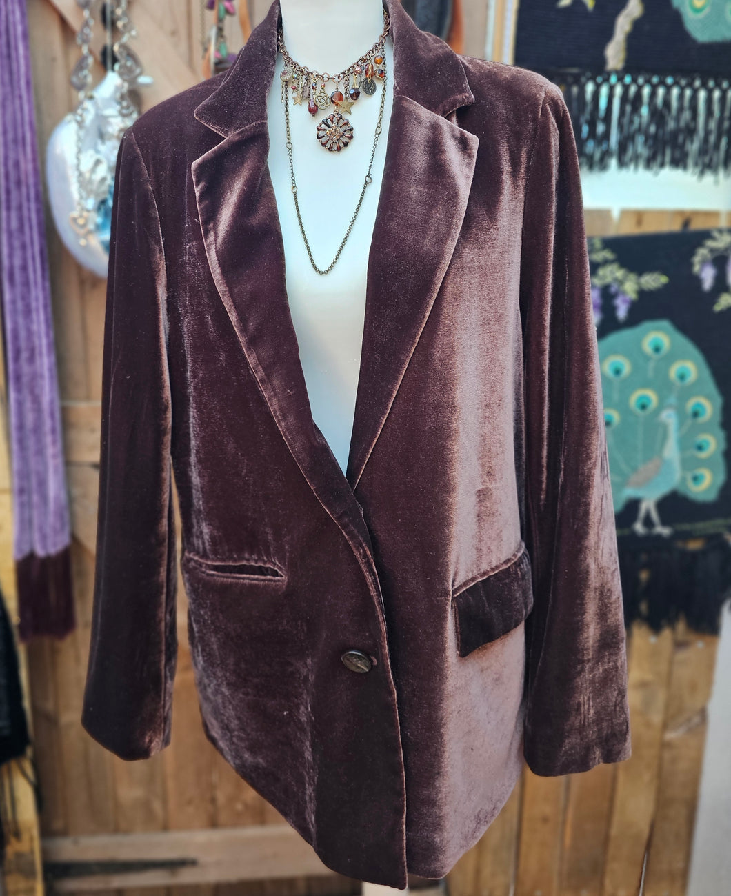 Y2K Mauve Blazer