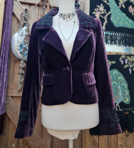 Y2K Embroidered Whimsigoth Blazer