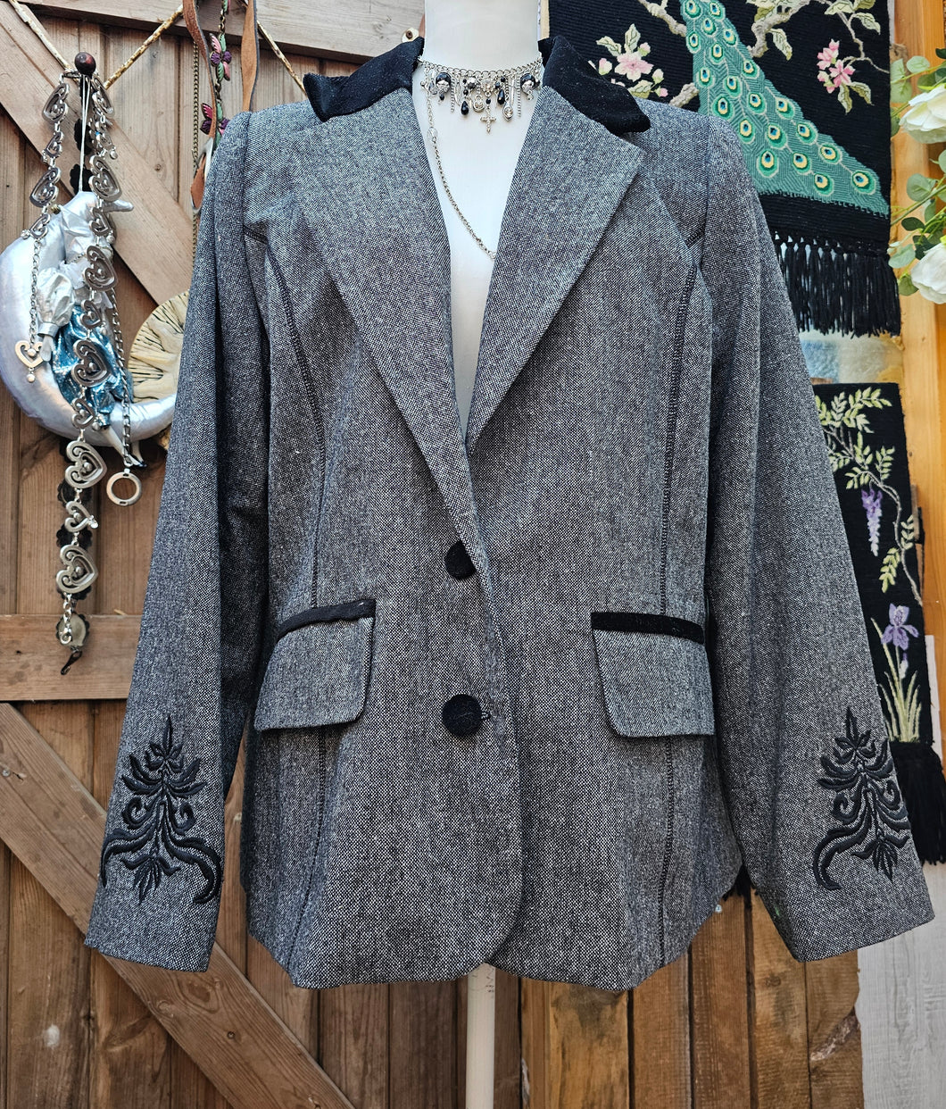 80s Whimsigoth Box Blazer