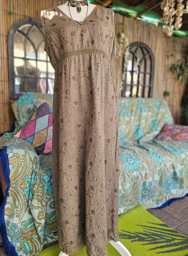 Y2K Khaki Fairy Dress